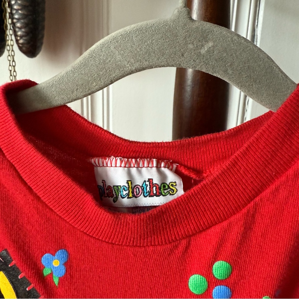 Vintage 90s ABC’s Red Romper Jumpsuit size 3t - Picture 3 of 7
